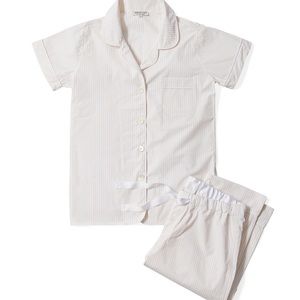 Serena and Lily Oxford Stripe Pajama Set Size M